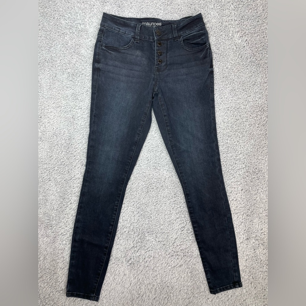 Maurices Jeans Womens Extra Small High Rise Skinny Dark Wash Jegging Stretch